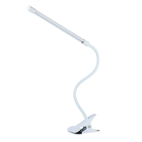 LED-Schreibtischlampe mit Clip für Lesetisch weiß