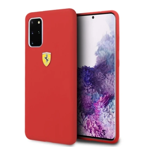 Ferrari Hardcase für Samsung Galaxy S20 Plus rot/rotes Silikon