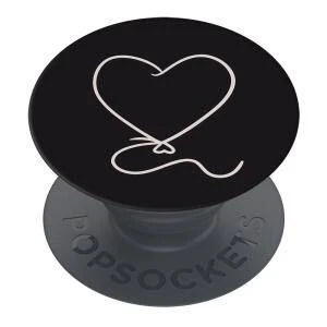 Popsockets 2 Heart Balloon Telefonhalter und Ständer in Schwarz
