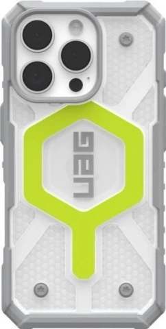 UAG Pathfinder Clear MagSafe iPhone 16 Pro Max Neon Active Hülle