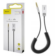 Baseus Adapter Sender odbiornik Bluetooth USB Audio AUX-Buchse schwarz