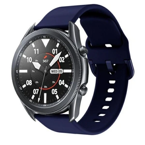 Smartwatch-Armband Beline Classic Universalarmband für 20mm Marineblau/Marineblau
