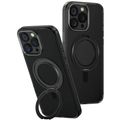 Etui UNIQ Swivix 360 Rotating Kickstand Czarny do iPhone 16 Pro Max