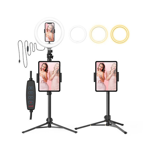Selfie-Stick / Stativ BlitzWolf BW-STB2 mit LED-Ringlampe