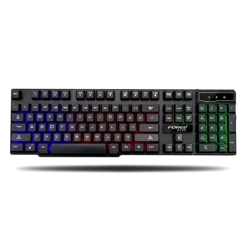 Forev FV-Q1S kabelgebundene Gaming-Tastatur, schwarz