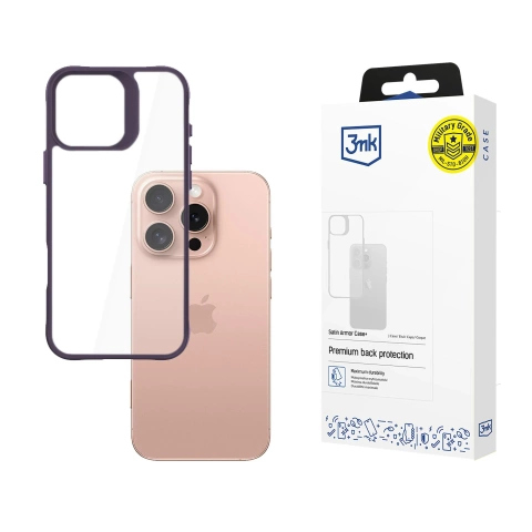 Apple iPhone 16 Pro - 3mk Satin Armor Case Lila