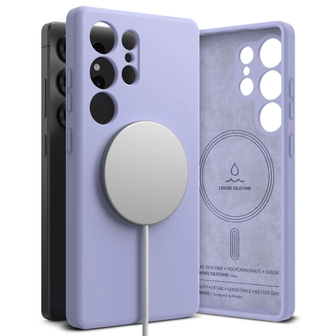 Etui do Samsung Galaxy S25 Ultra Lavendel Ringke Silikon Magnetisch MagSafe