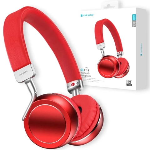 ROCK SPACE S9 HiFi-Funkkopfhörer Rot