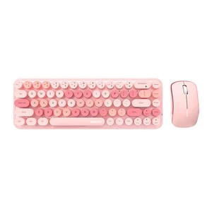 MOFII Bean 2.4G Kabelloses Tastatur-Maus-Set (Rosa)