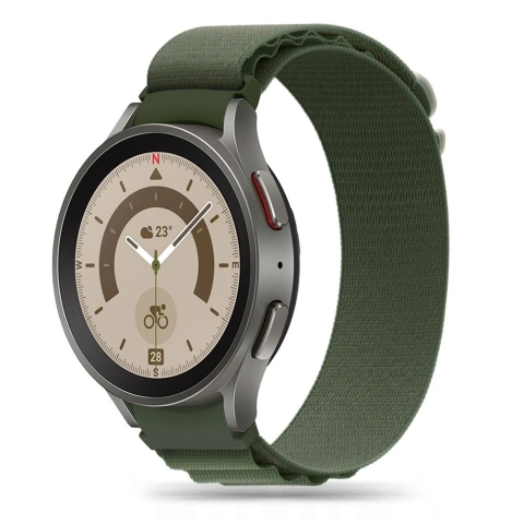 NYLON PRO SAMSUNG GALAXY UHR 4 / 5 / 5 PRO (40 / 42 / 44 / 45 / 46 MM) MILITÄRGRÜN