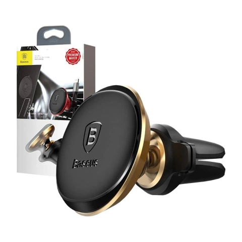 Baseus Magnetic Air Vent magnetischer Autogrillhalter (Gold)
