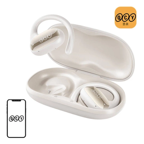 QCY T30 Crossky GTR2 Bluetooth-Kopfhörer, 28 Stunden, IPX5, ENC-Mikrofon – Weiß