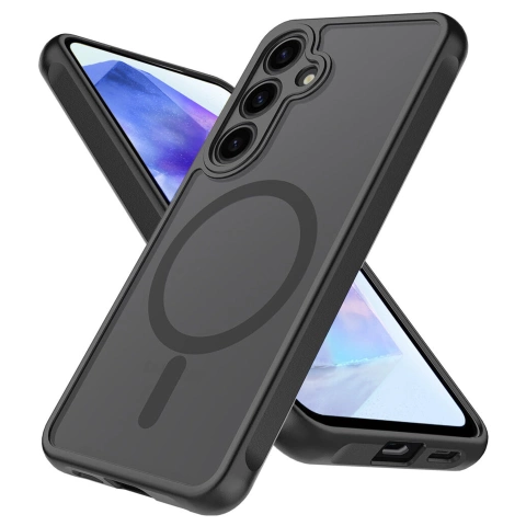 Hülle für Apple iPhone 16 Pro Max Alogy Anti-Shock Hybrid Case für MagSafe Transparent