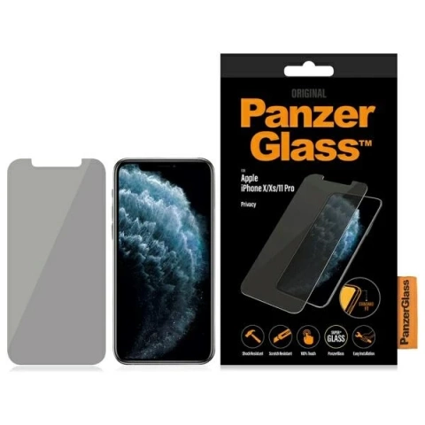 Gehärtetes Glas für iPhone 11 Pro/XS/X PanzerGlass Standard Fit Privacy