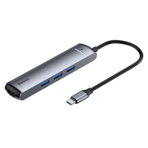 Adapter HUB 6w1 Baseus USB-C auf 3x USB 3.0 HDMI RJ45 USB-C PD