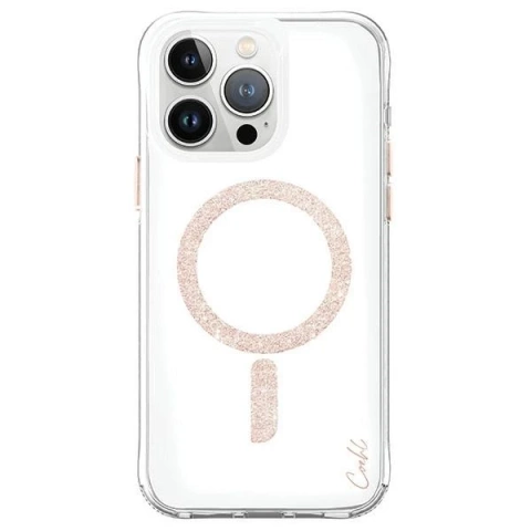 Etui do iPhone 15 Pro UNIQ Coehl Glace Rose Gold MagSafe