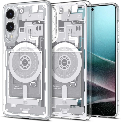 Spigen Ultra Hybrid MagSafe Galaxy S25 Edge Print Weiße Hülle – Hybridschutz