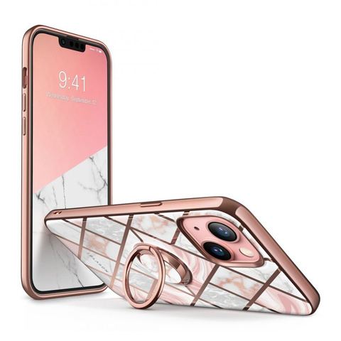 Etui Supcase Cosmo Snap für Apple iPhone 13 Marble Pink