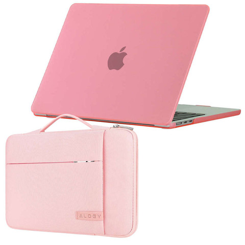 Alogy Hard Case für Apple Macbook Air 13 2022 M2 Matte Pink Tasche bis 13,3 Zoll