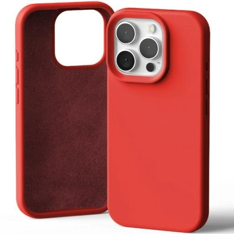 Mercury Silikonhülle für iPhone 16 Pro 6,3" Rot