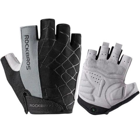 Rockbros S109GR Fahrradhandschuhe, Größe S - grau