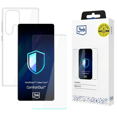 Etui für Samsung Galaxy S25 Ultra 3mk ComfortDuo Clear