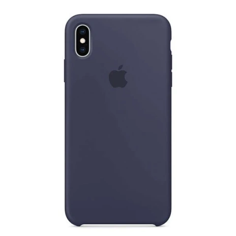 Original Schutzhülle für Apple MRWG2ZM/A für Apple iPhone Xs Max nachtblaue Silikonhülle