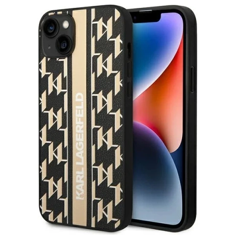 Etui Karl Lagerfeld KLHCP14MPGKLSKW für iPhone 14 Plus 6,7" Hardcase Monogram Stripe
