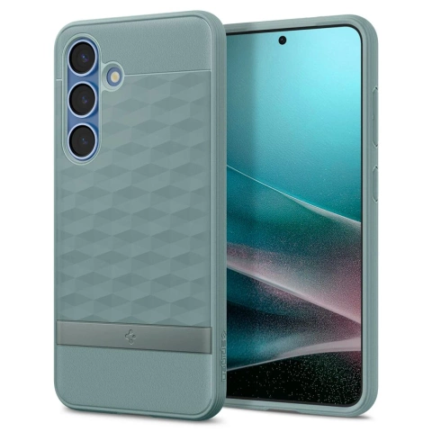 Samsung Galaxy S25 Plus Salbeigrün Spigen Parallax Mag MagSafe Hülle