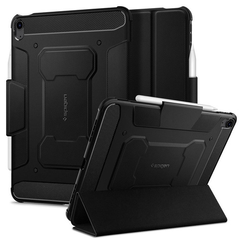 Etui Spigen Rugged Armor Pro für Apple iPad Air 4 2020 / 5 2022 Schwarz