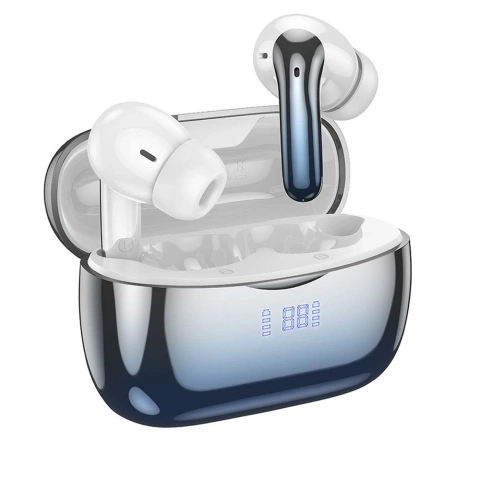 HOCO TWS ANC ENC EQ16 Kabellose Bluetooth-Kopfhörer – Blau mit Ladeetui