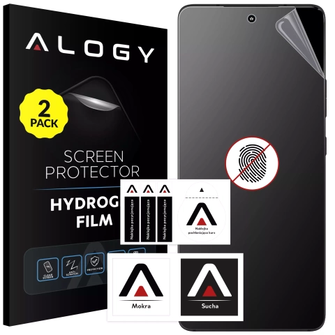 2x „MATTE“ Folie für Motorola Edge 30 Ultra Hydrogel Alogy HydroSkin Matte Pro™ Display für „FINGERPRINT FREE“ Hülle