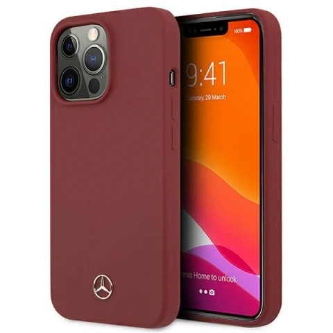 Etui Mercedes MEHCP13XSILRE für Apple iPhone 13 Pro Max 6,7" Hardcase Silicone Line