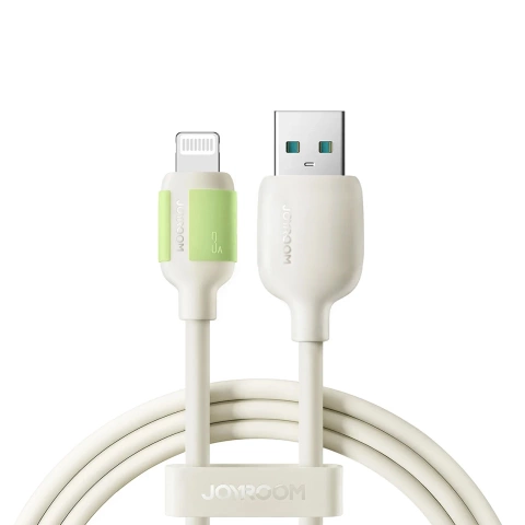 Joyroom S-A53 3A USB-A auf Lightning Kabel 2m Fluoreszierendes Beige