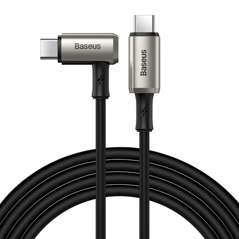USB-C-zu-USB-C-Kabel, abgewinkelt 3.1 Baseus Hammer, 100 W, PD, 4K 1,5 m (schwarz)