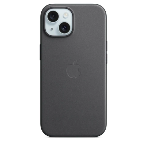 Etui für Apple iPhone 15 mit MagSafe, Farbe Schwarz – FineWoven Case