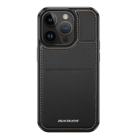 Dux Ducis Rafi Mag Wallet Case mit 3-in-1-Ständer für iPhone 13 Pro mit MagSafe und RFID-Blockierung - Schwarz