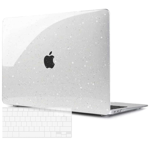 Alogy Hard Case für Apple MacBook Air 13 M1 2020 Glitter Clear Tastaturabdeckung