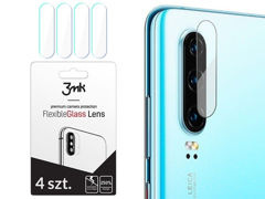 4x 3mk Flexibles Glas für Kameraobjektiv für Huawei P30