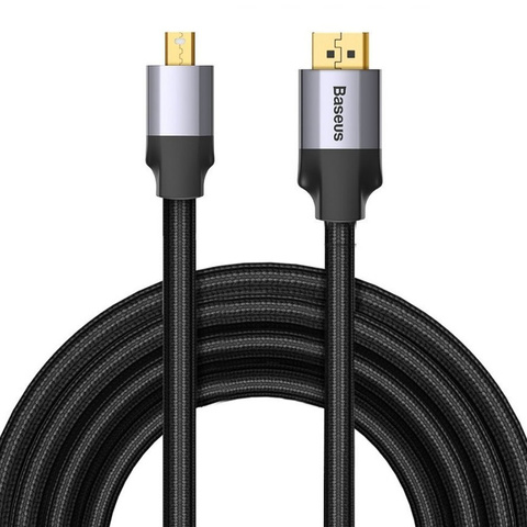 Baseus Adapterkabel Mini DisplayPort auf DisplayPort 4K 3m grau