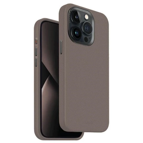 UNIQ Lyden Hülle für iPhone 15 Pro Max 6,7" Magclick Charging grau/feuersteingrau