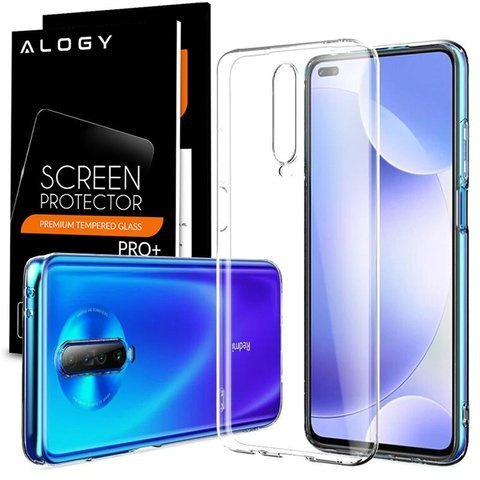 Etui Hülle für Xiaomi Redmi K30 / Poco X2 Silikon klar Alogy Glass
