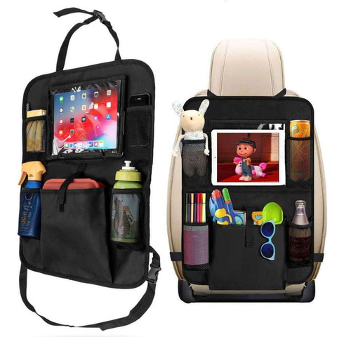 Organizer x2 für die Autositz-Reiseabdeckung für die Autoschutzhülle Schwarz