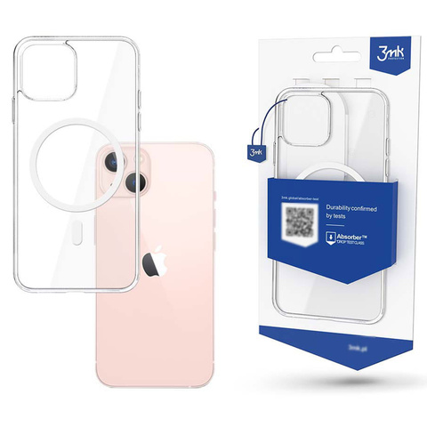Verstärkte 3mk MagCase Klarsichthülle für MagSafe für Apple iPhone 14