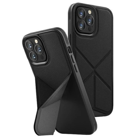 UNIQ-Hülle Transforma iPhone 13 Pro / 13 6.1 "schwarz / ebenholzschwarz MagSafe