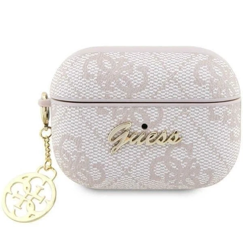 Schutzhülle für Kopfhörer Guess GUAP2G4GSMP für Apple AirPods Pro 2 Cover Pink/Pink 4G Charm Collection