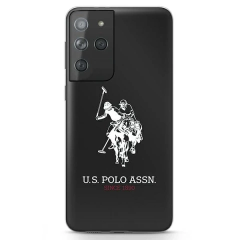 US Polo Shiny Big Logo Handyhülle für Samsung Galaxy S21 Ultra schwarz/schwarz