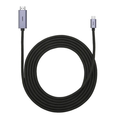 Baseus USB-C-zu-HDMI-Kabel, 4K, 3 m (schwarz)