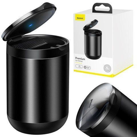 Baseus Autoaschenbecher mit LED Schwarz