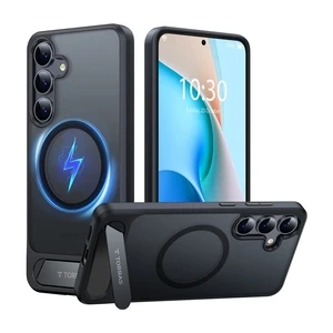 Schutzhülle für Samsung Galaxy S25, Schwarz, Torras Pstand Series